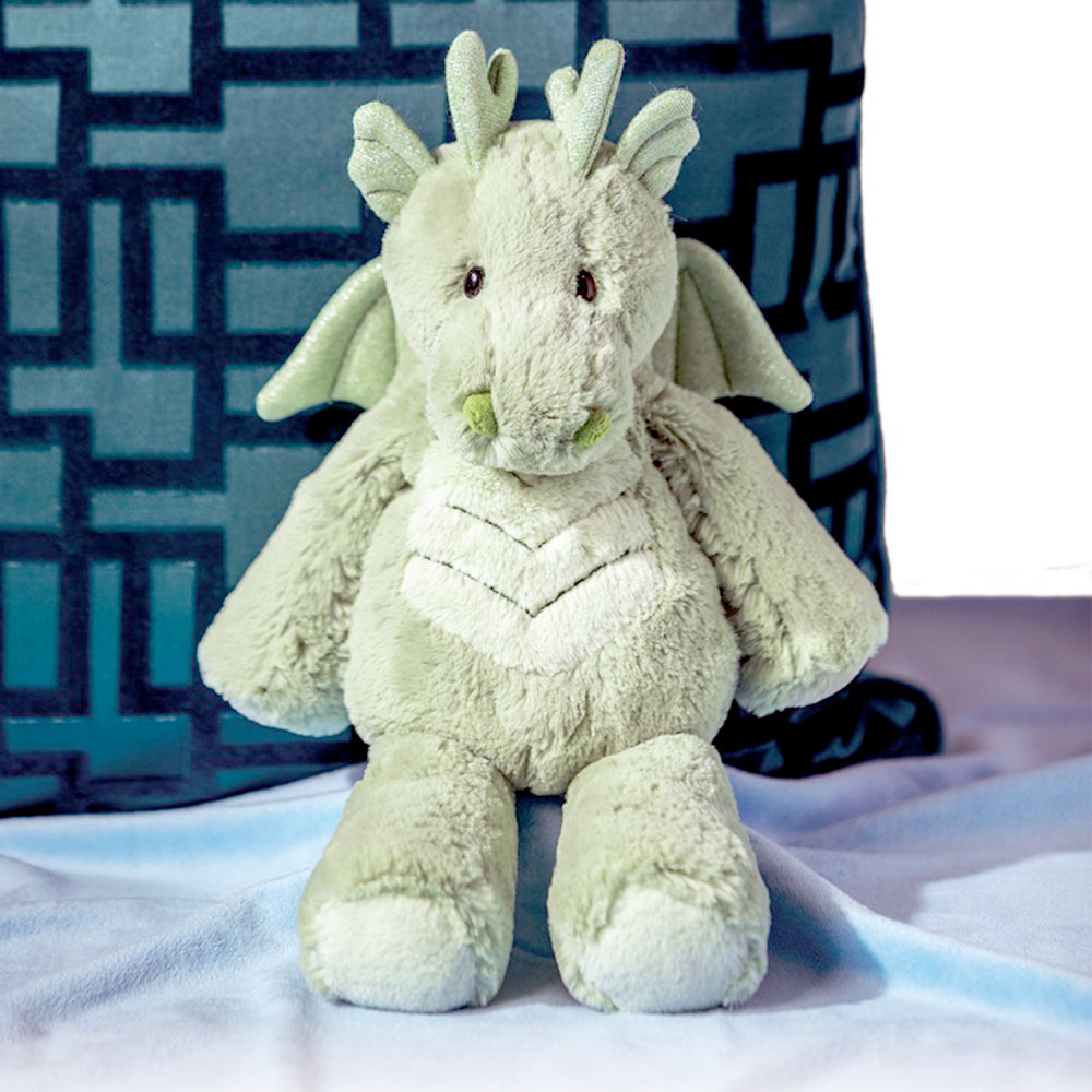 Mary Meyer Marshmallow Animal Dragon 33cm Soft Plush Toy Kids 0+ Green (2 Pack) — image 5