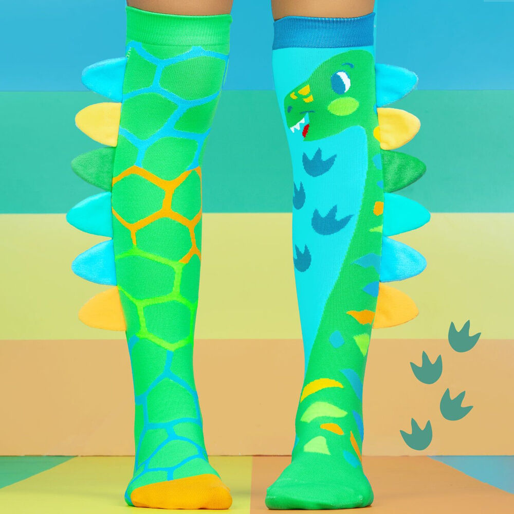 Madmia Green Roar Dinosaur Knee-High Socks Unisex — image 2