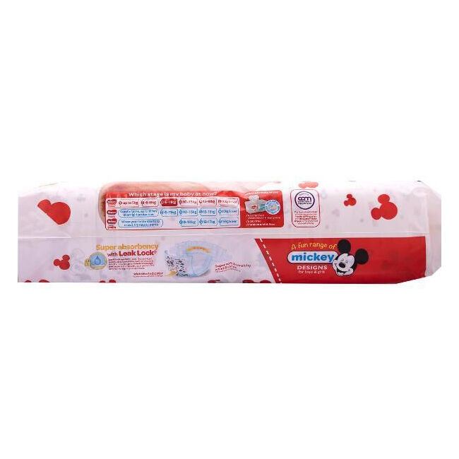 Huggies Essentials Mickey Crawler Absorbent Size 3 Disposable Nappies (52 Pieces) — image 3