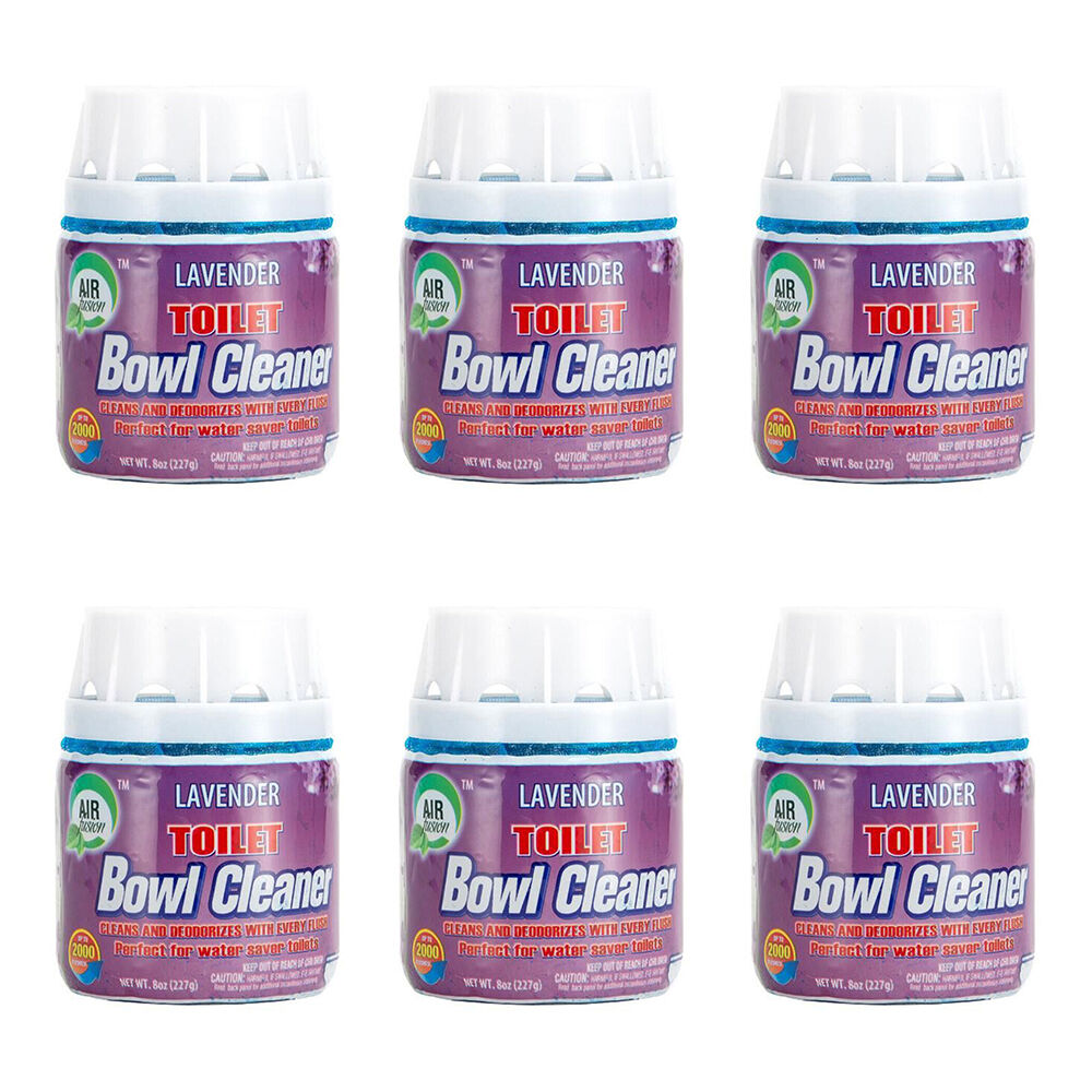 Air Fusion Toilet Bowl Cleaner Bathroom Odour Eliminator 227g Lavender Scent (6 Pack)