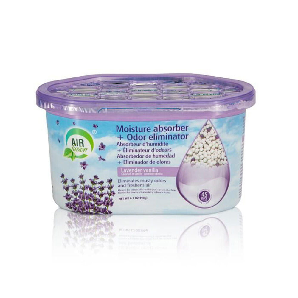Air Fusion Moisture Absorber Odour Eliminator 189g - Lavender Vanilla (24 Pack) — image 2