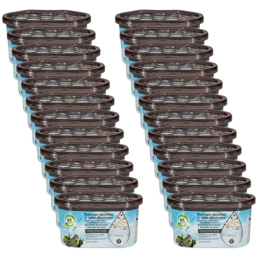 Air Fusion Moisture Absorber Odour Eliminator Air Freshener 189g Bamboo (24 Pack)