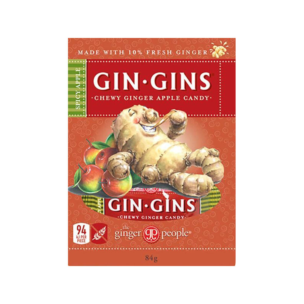 The Ginger People 84g Lollies Gin Gins Spicy Ginger-Apple Flavoured Candy