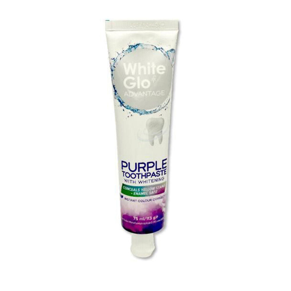 White Glo 113g Advantage Purple w/ Whitening Dental Care Toothpaste