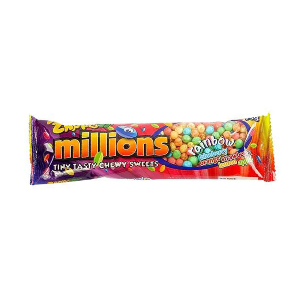 Zappo Tiny Millions Candy Chewy Fruit-Flavoured Lollies 75g Rainbow (24 Pack) — image 2