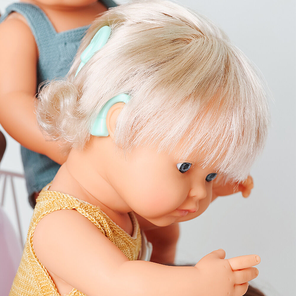 Miniland MF&M Baby/Toddler Doll w/ Hearing Aid 38cm Imaginative Play Toy 10m+ — image 4