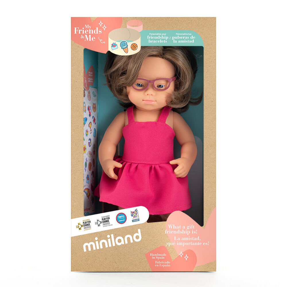 Miniland MF&M Baby Doll Girl w/ Down Syndrome 38cm Kids Cuddle Toy 10m+ — image 2