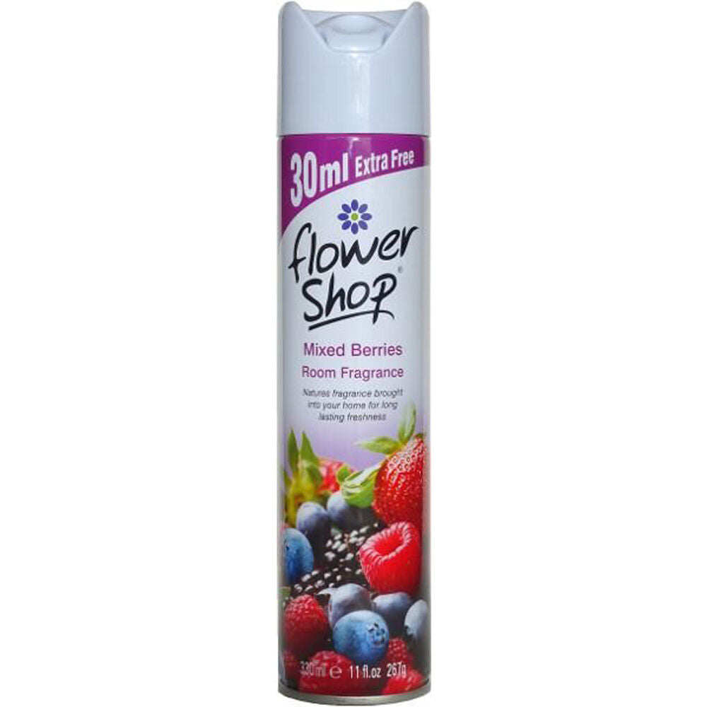 Flower Shop 330ml Home/Room Air Freshener Mixed Berries Fragrance Spray