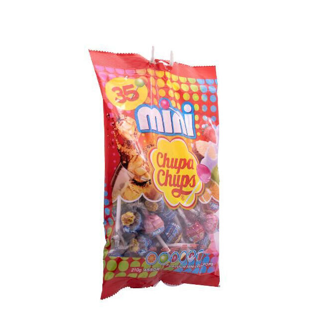 Chupa Chups Mini Fruity Lollipops Assorted Flavour 210g Sweet Confectionery (35 Pieces) — image 2