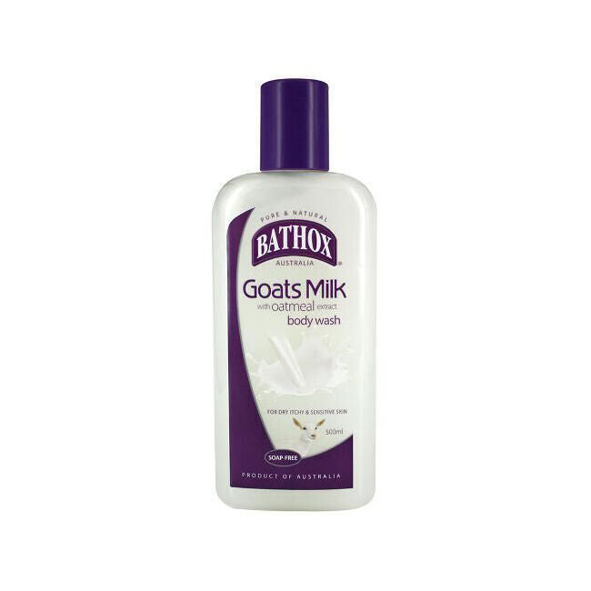 Bathox Goats Milk Oatmeal Extract Body Wash 500ml For Dry & Sensitive Skin (8 Pack) — image 2
