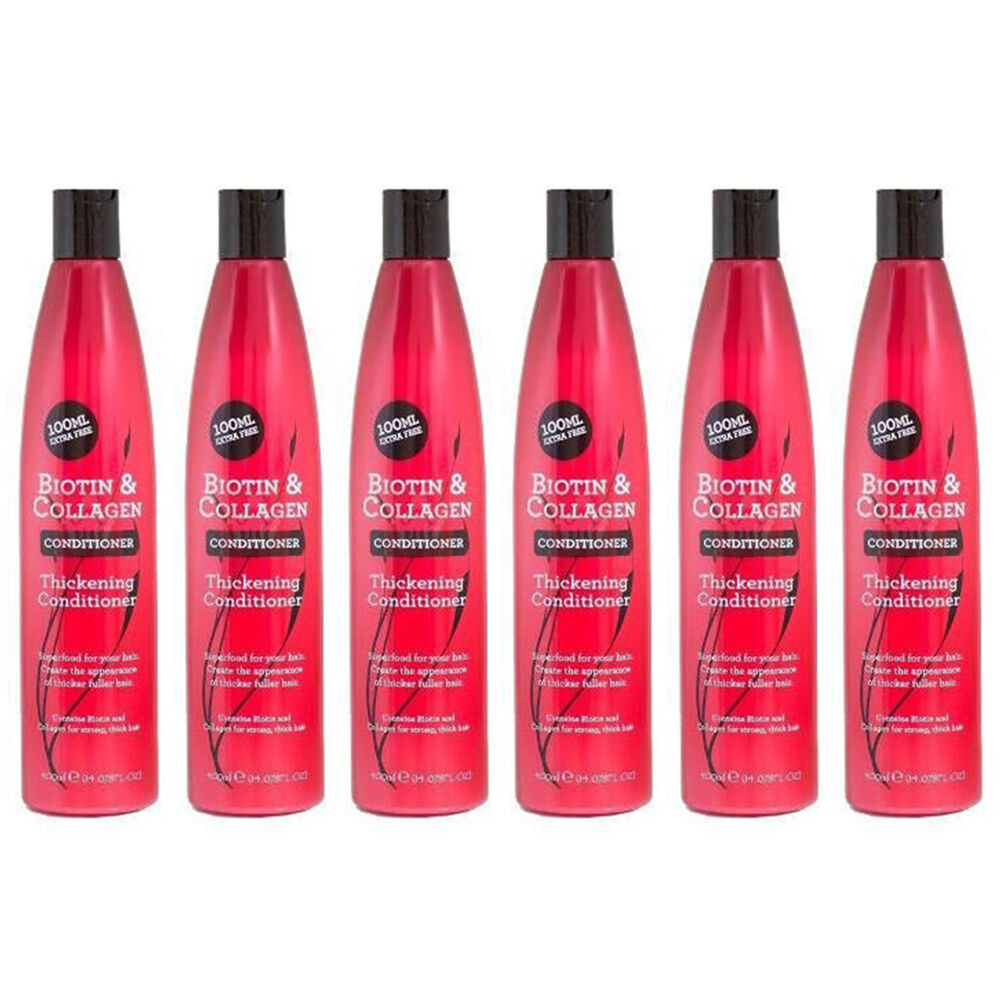 Biotin & Collagen Thickening Conditioner 400ml For Most Hair Types (6 Pack)