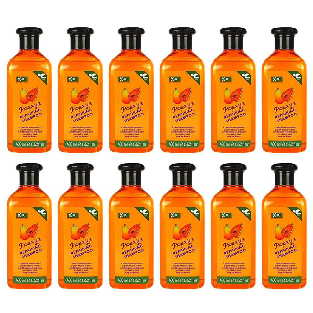 XHC Papaya Repairing Restoring Shampoo For Dry Damaged Hair 400ml (12 Pack)