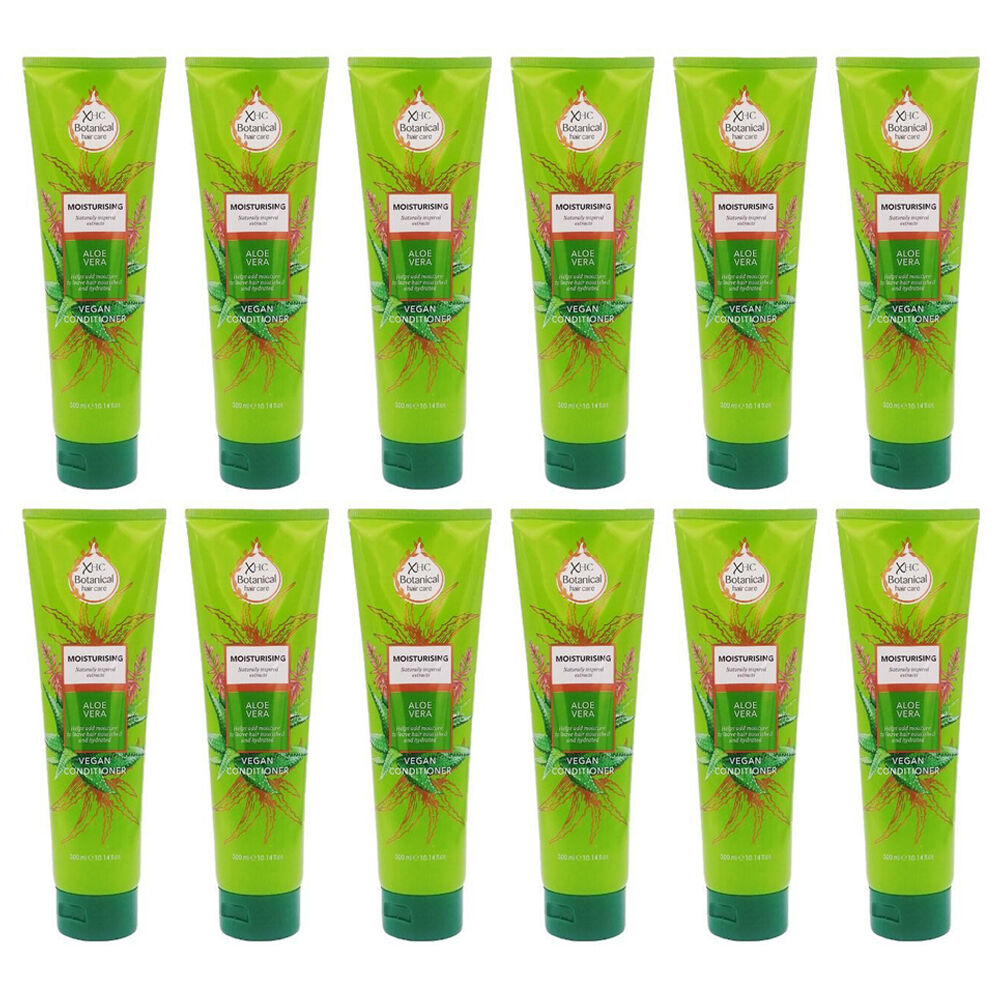 XHC Botanical Moisturising Aloe Vera Vegan Hair Conditioner 300ml (12 Pack)