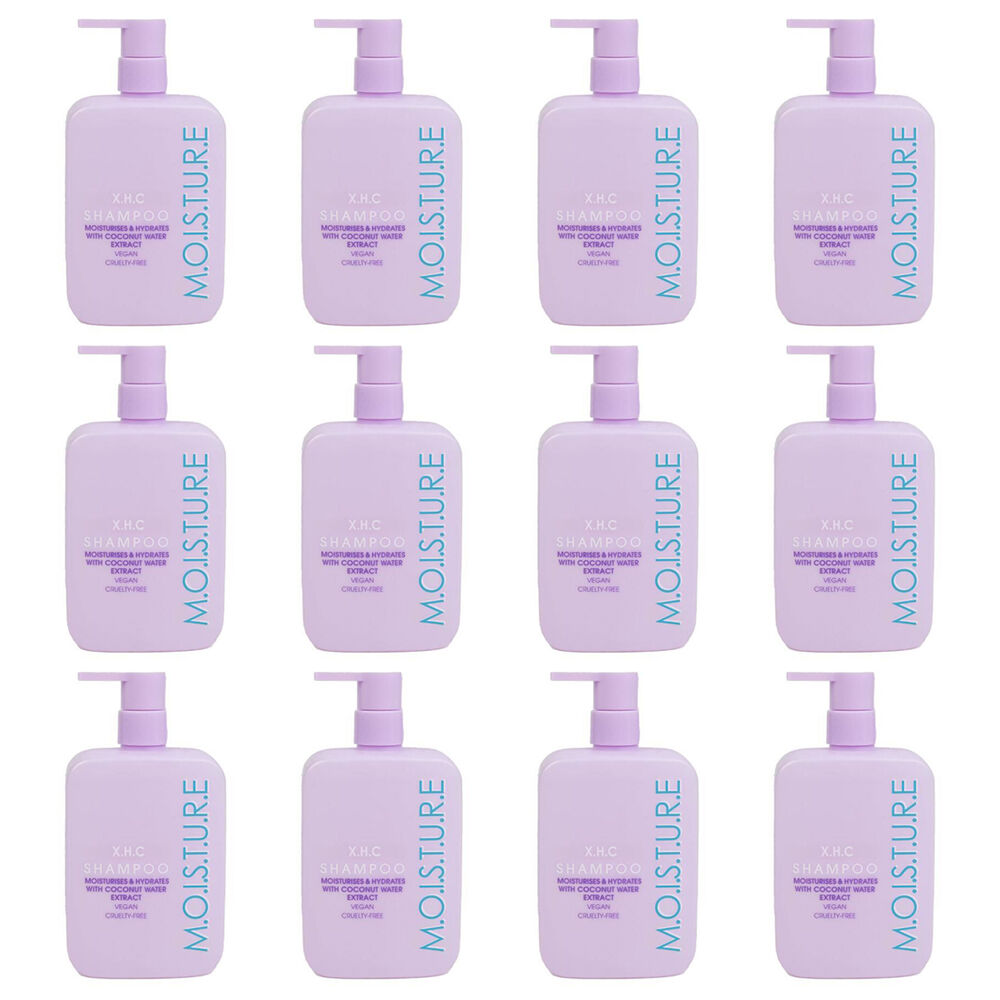 XHC Moisture Shampoo w/ Coconut Water Extract For Dry Damaged Hair 350ml (12 Pack)