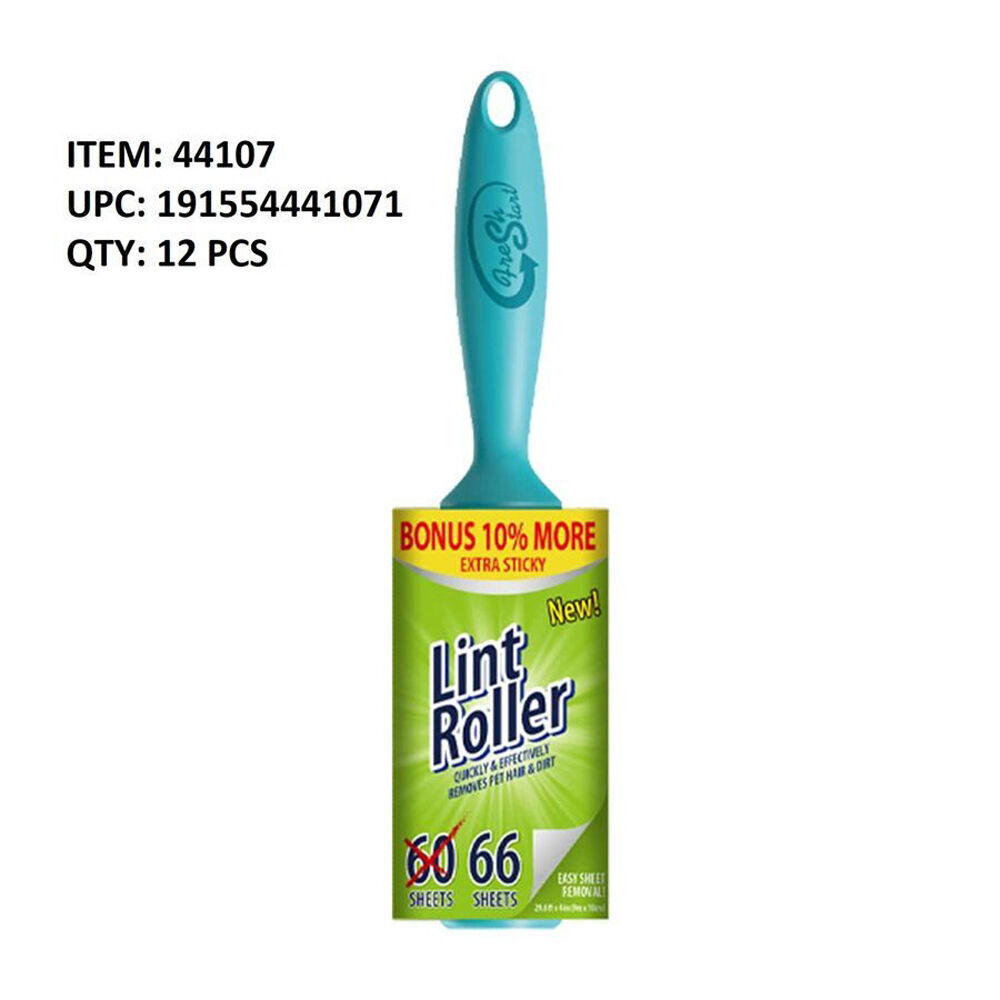 Fresh Start 66-Sheet Lint Roller Pet Hair/Dirt Remover Extra Sticky (6 Pack) — image 3