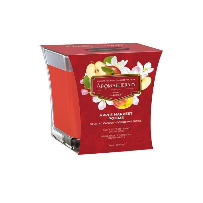 Air Fusion Glass Scented Candle Apple Harvest Red Home Room Fragrance (4 Pack) — image 2