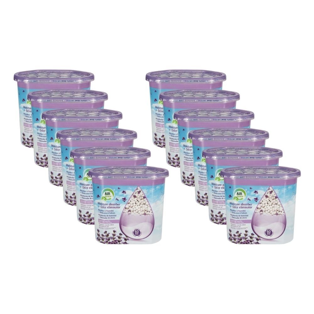 Air Fusion Moisture Absorber Lavender Vanilla 396.96g Odour Eliminator (12 Pack)
