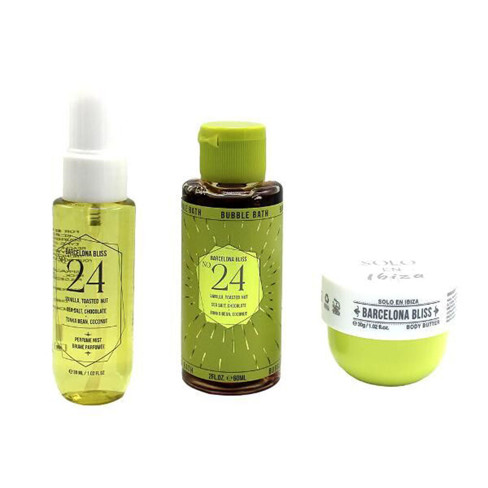 Solo EN Ibiza 3pc Solo En Ibiza Women's Barcelona Bliss Mist Bath & Body Butter Bag Set #24 (3 Pack) — image 4