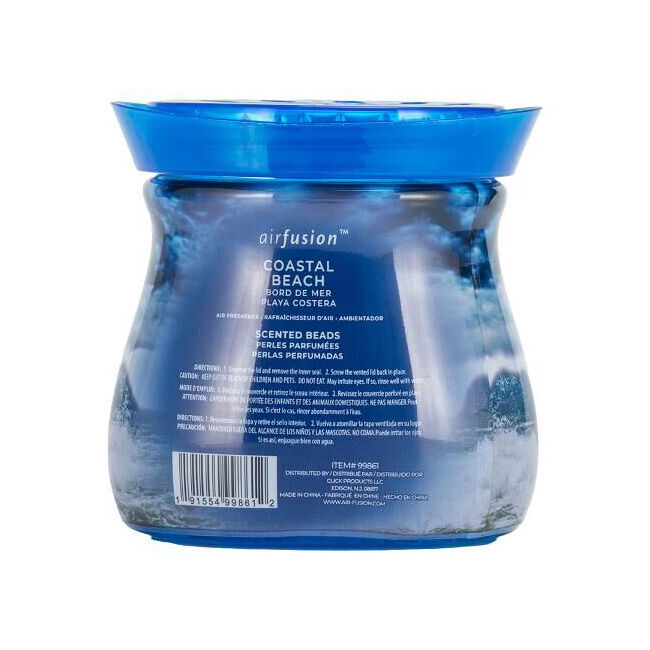 Air Fusion Crystal Scented Beads Coastal Beach 397g Room Freshener Fragrance — image 2