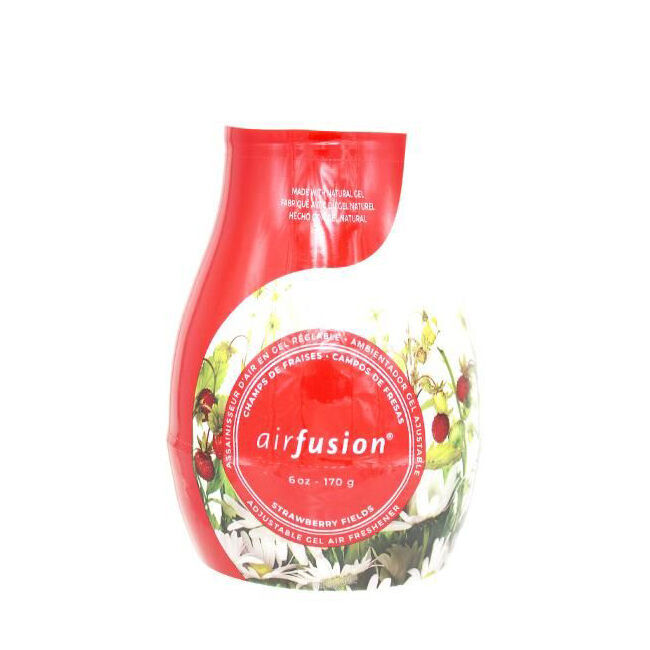 Air Fusion Adjustable Gel Freshener Strawberry Fields 170g Home Fragrance (12 Pack) — image 2