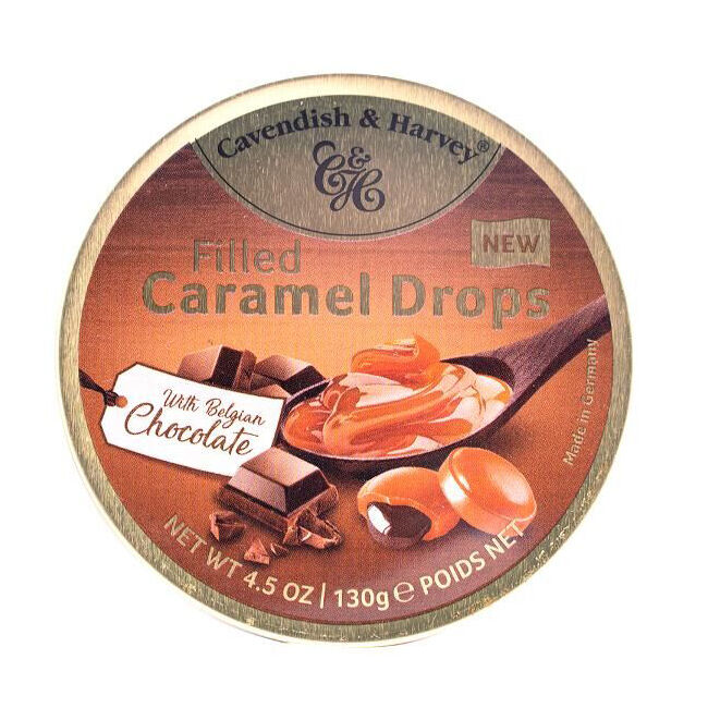 Cavendish & Harvey Caramel w/ Choco Fill 130g Candy Lollies Sweet Confectionery