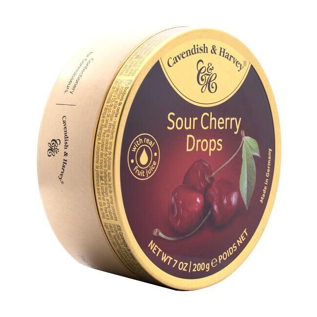 Cavendish & Harvey Sweet Confectionery Candy Lollies Sour Cherry 200g — image 2