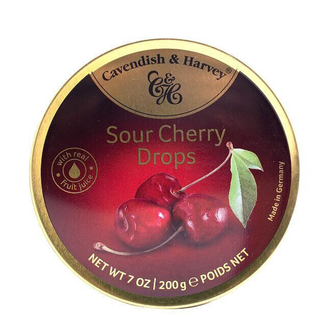 Cavendish & Harvey Sour Cherry 200g Candy Lollies Sweet Confectionery (10 Pack) — image 2