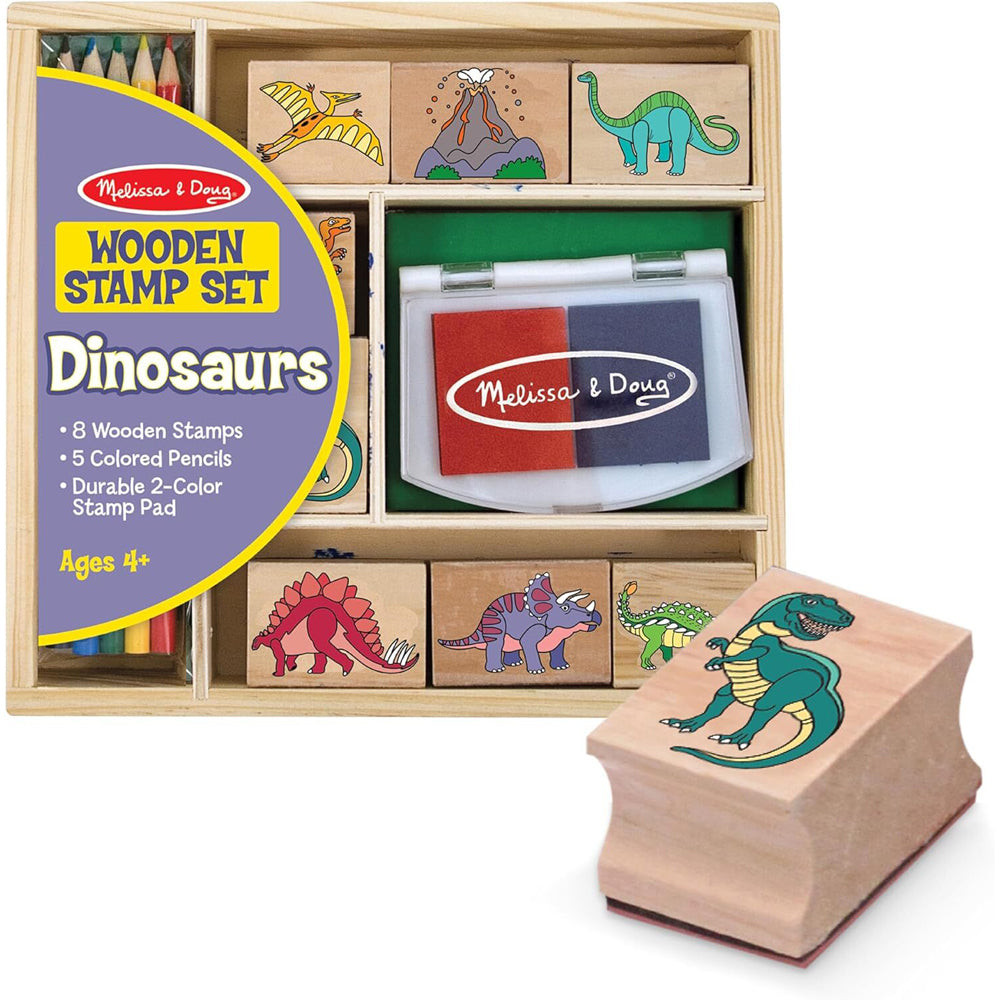 Melissa & Doug Dinosaur Stamp Set Kids/Childrens Interactive Play Toy 4y+