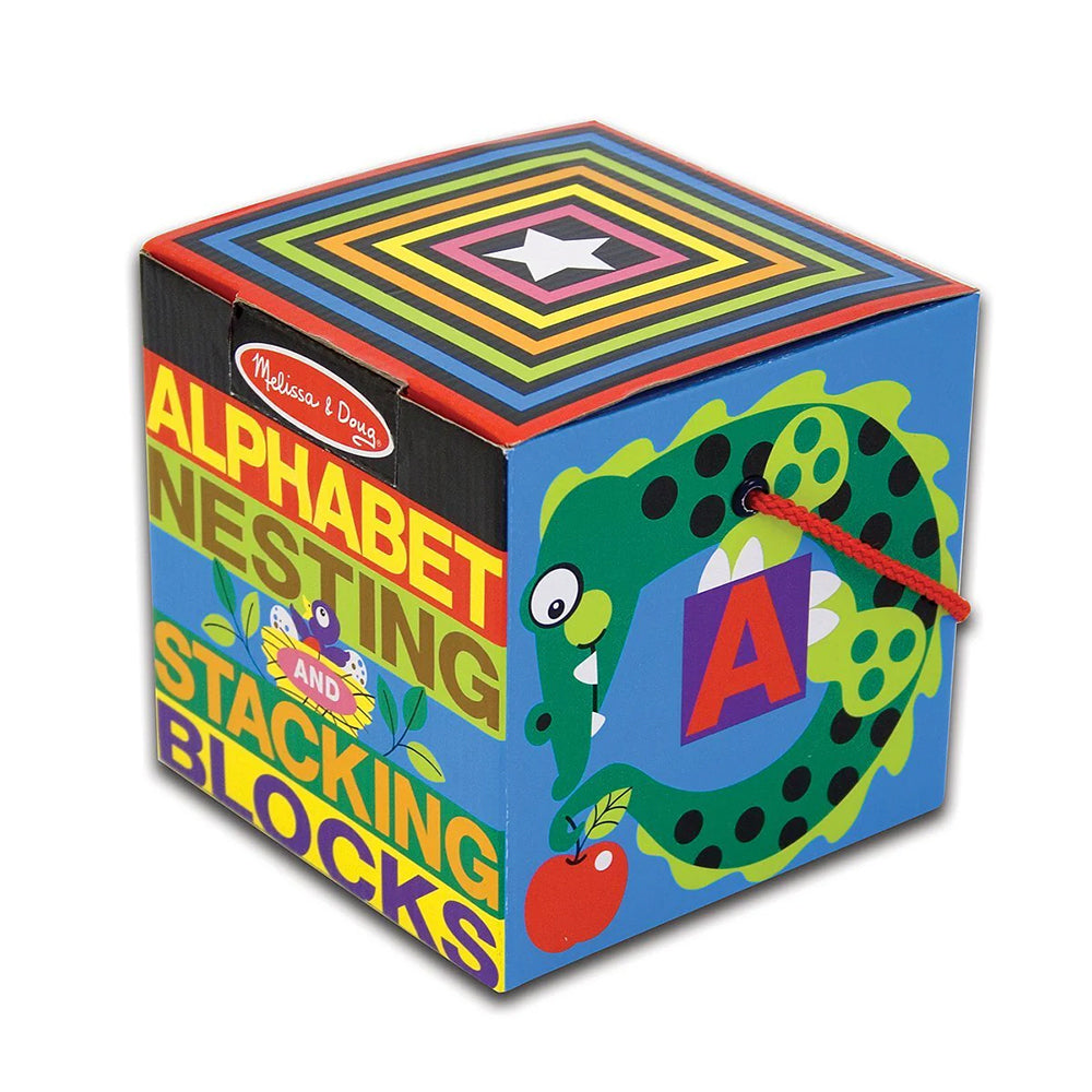 Melissa & Doug Kids/Childrens Alphabet Nesting & Stacking Blocks Toy 2+