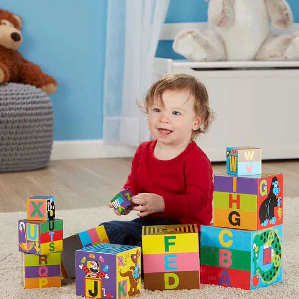 Melissa & Doug Kids/Childrens Alphabet Nesting & Stacking Blocks Toy 2+ — image 2
