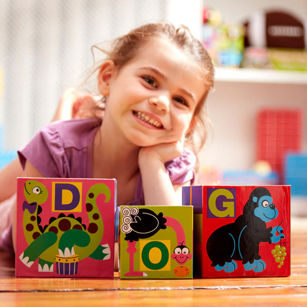 Melissa & Doug Kids/Childrens Alphabet Nesting & Stacking Blocks Toy 2+ — image 4