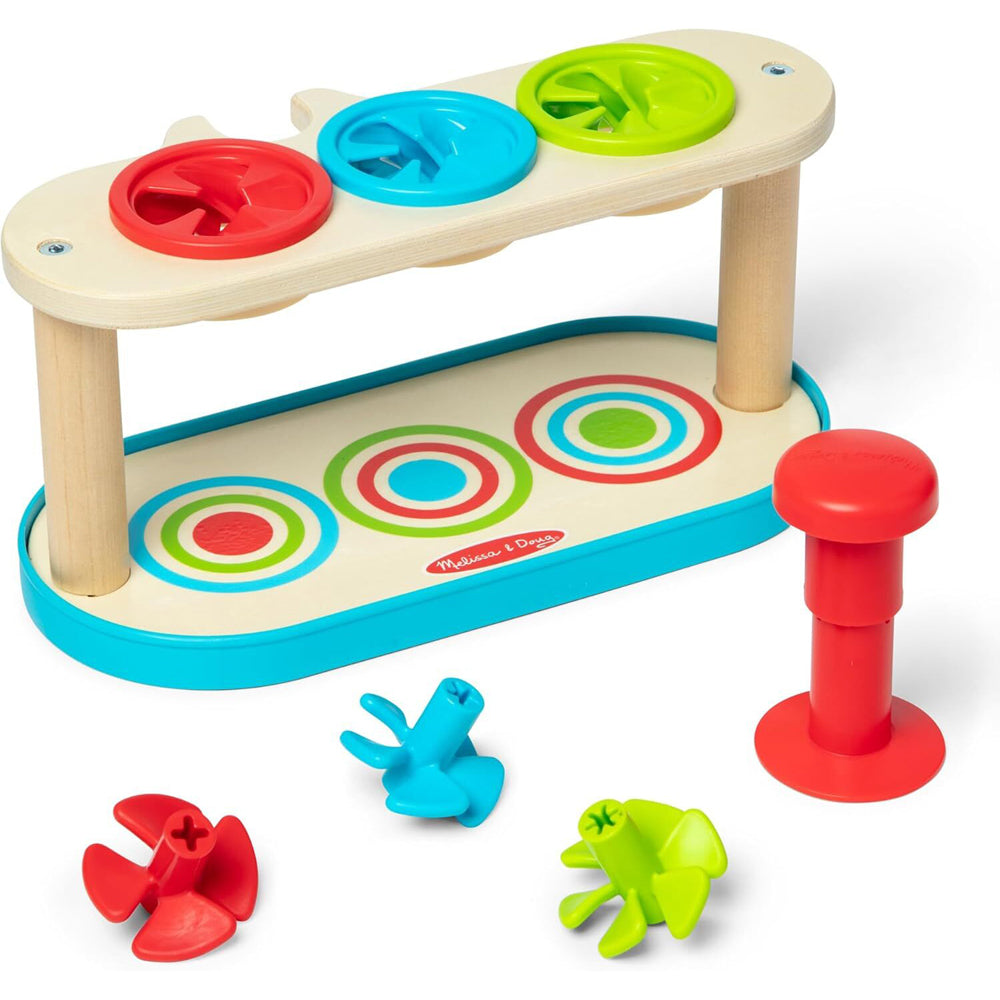 Melissa & Doug Match & Push Spinning Tops Kids/Childrens Interactive Play Toy 2+ — image 4