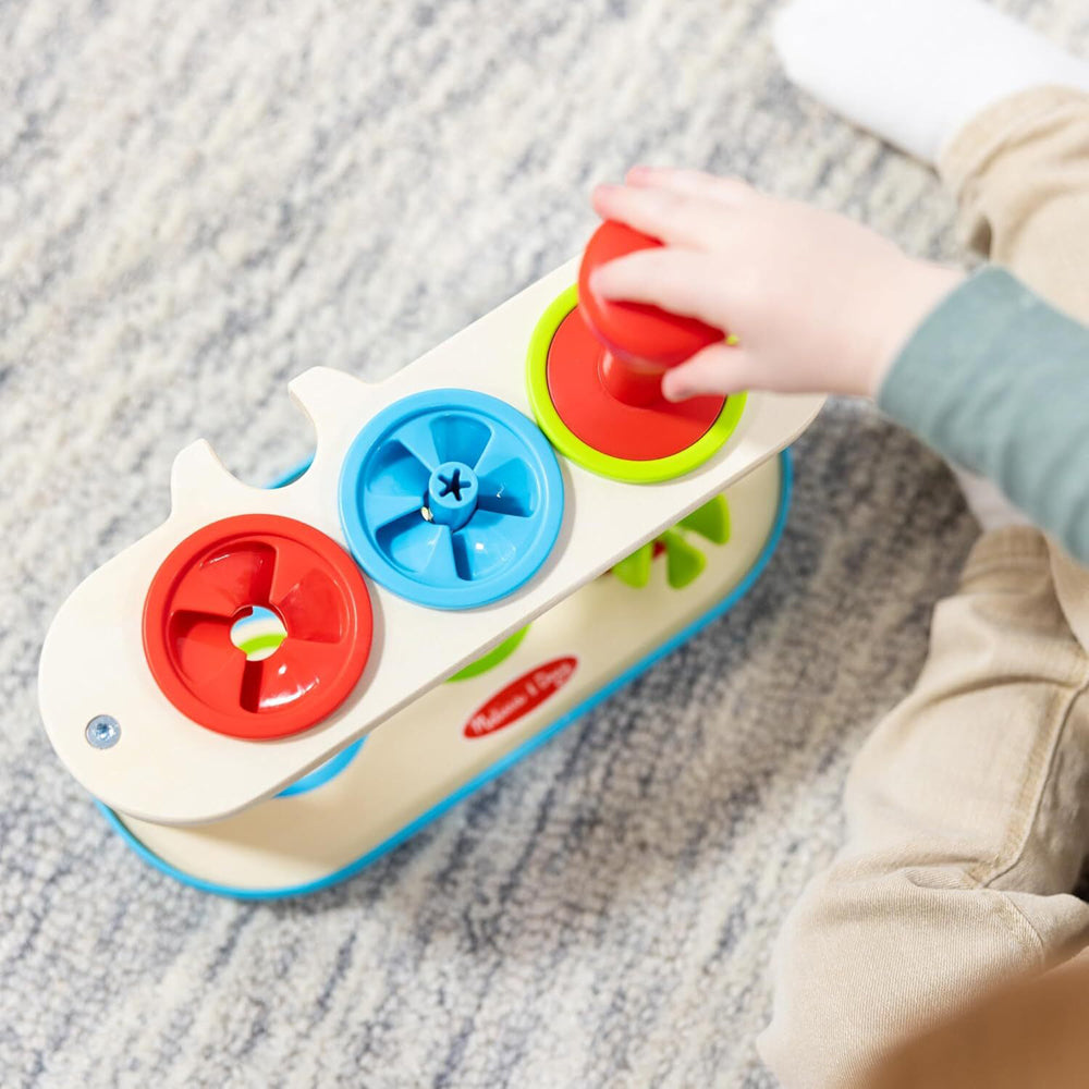 Melissa & Doug Match & Push Spinning Tops Kids/Childrens Interactive Play Toy 2+ — image 5