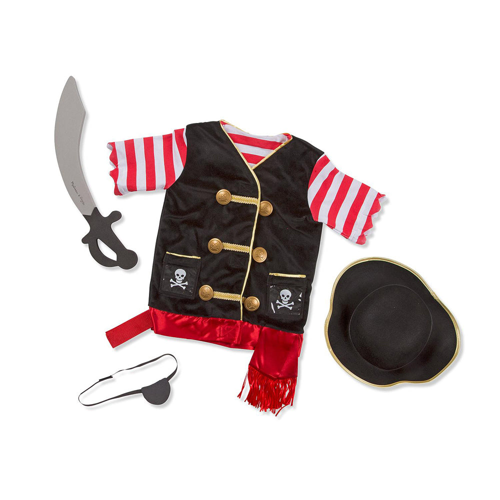 Melissa & Doug Kids/Childrens Pirate Role Play Costume Toy Set 3+