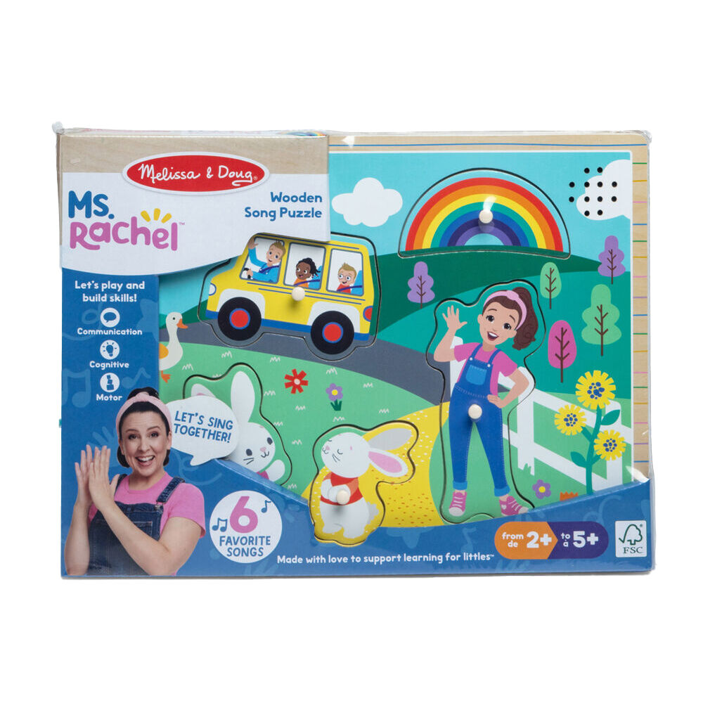 Melissa & Doug Ms. Rachel Song Wooden Puzzle 26cm Kids/Children Toy 2y+ (6 Pieces)