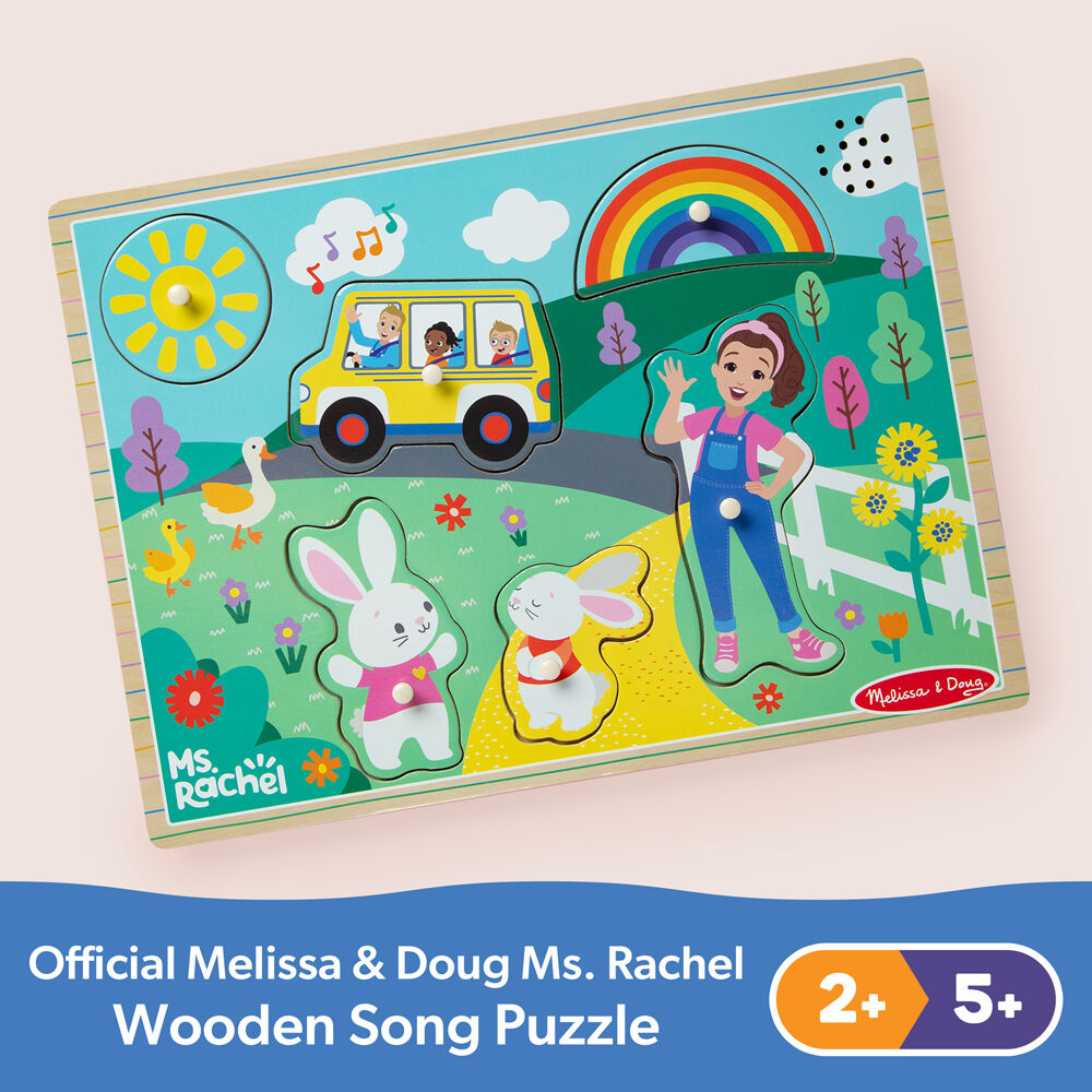 Melissa & Doug Ms. Rachel Song Wooden Puzzle 26cm Kids/Children Toy 2y+ (6 Pieces) — image 3