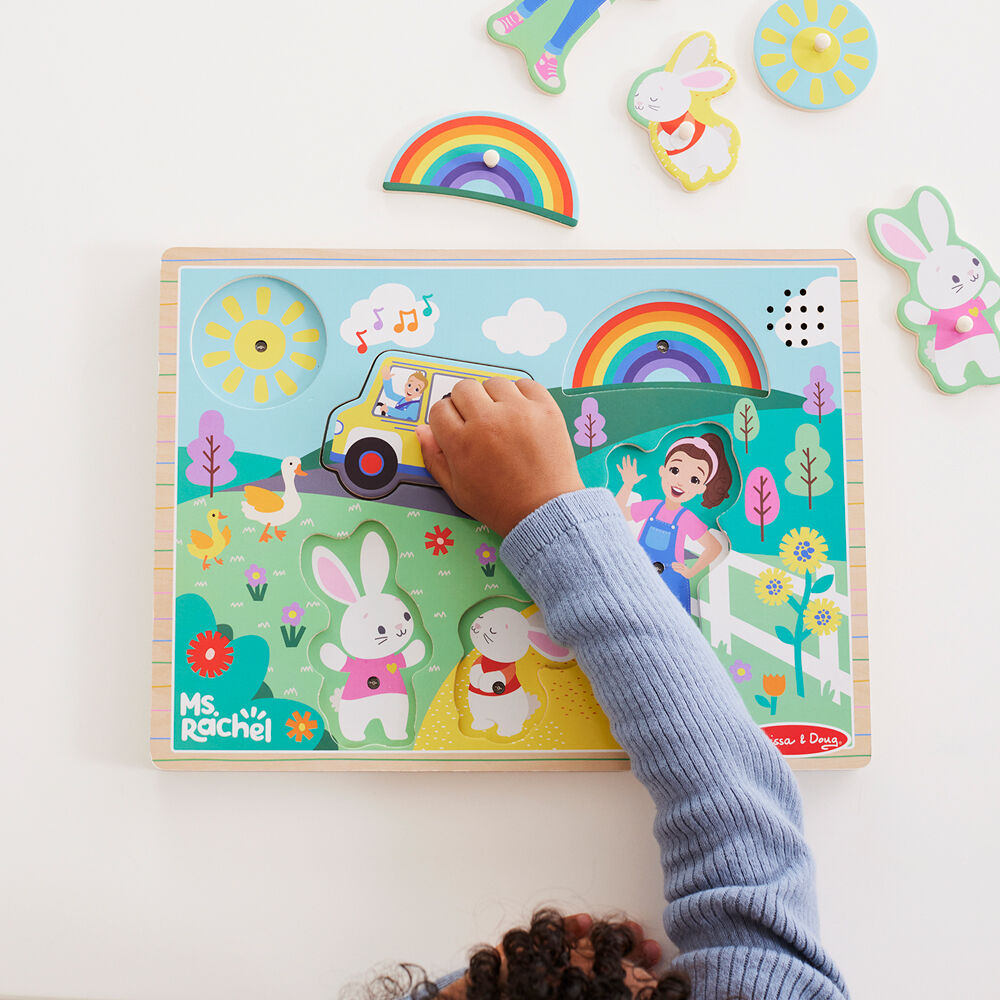 Melissa & Doug Ms. Rachel Song Wooden Puzzle 26cm Kids/Children Toy 2y+ (6 Pieces) — image 6