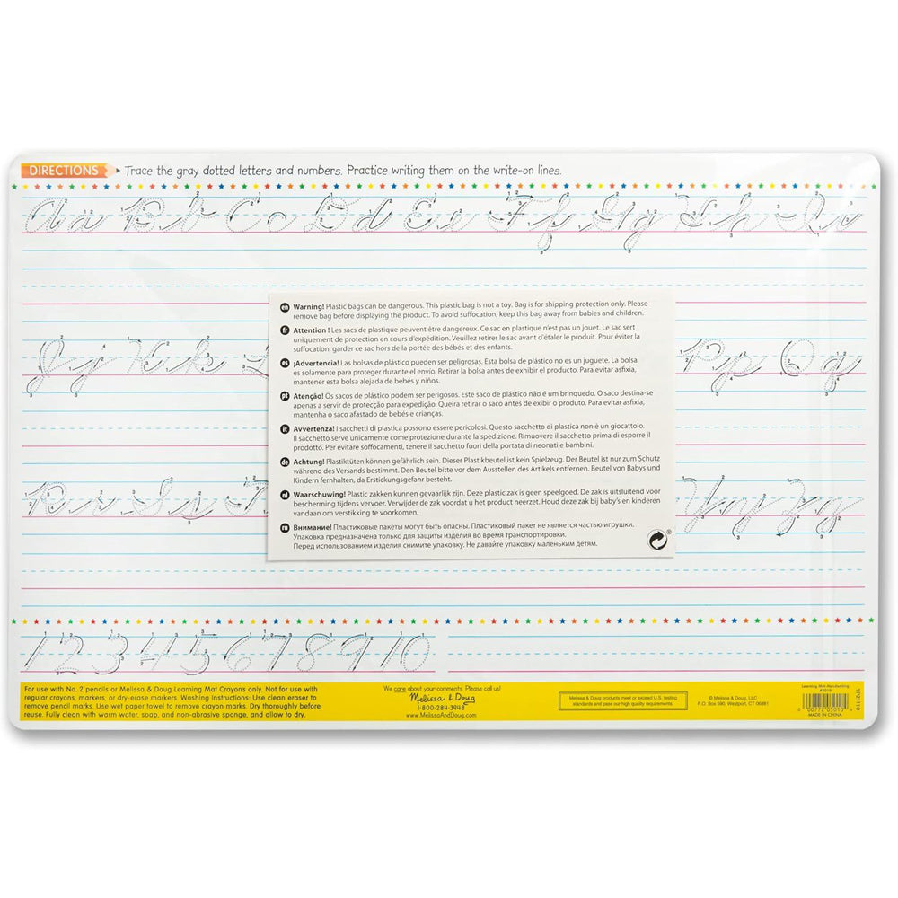 Melissa & Doug Kids/Childrens Write-A-Mat Bundle of 6 Handwriting Toy 5+ — image 2