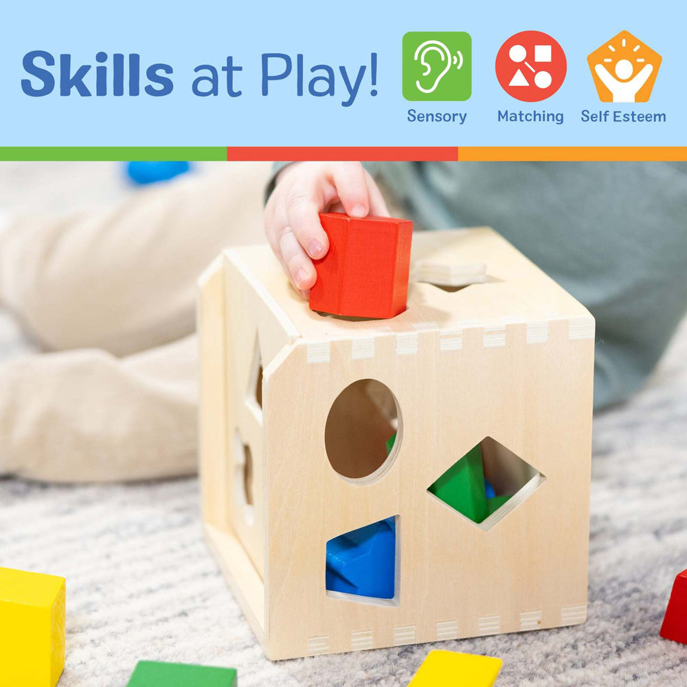 Melissa & Doug Shape Sorting Cube Kids/Childrens Interactive Play Toy 2+ — image 3