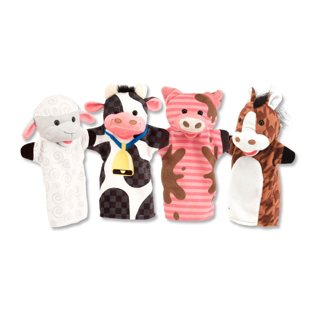Melissa & Doug Hand Puppets - Farm Friends Kids Toy Role Play Game 2y+ (4 Pieces) — image 3