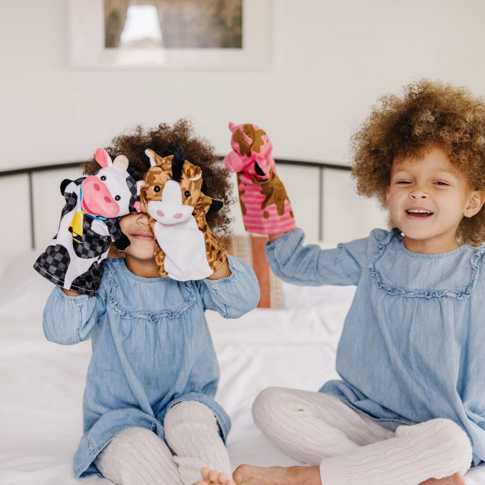 Melissa & Doug Hand Puppets - Farm Friends Kids Toy Role Play Game 2y+ (4 Pieces) — image 2