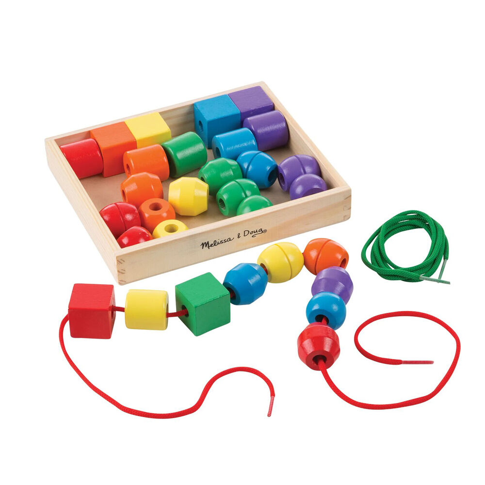 Melissa & Doug Multi-Colour Primary Lacing Beads Wooden Childrens Toy 3y+ — image 2