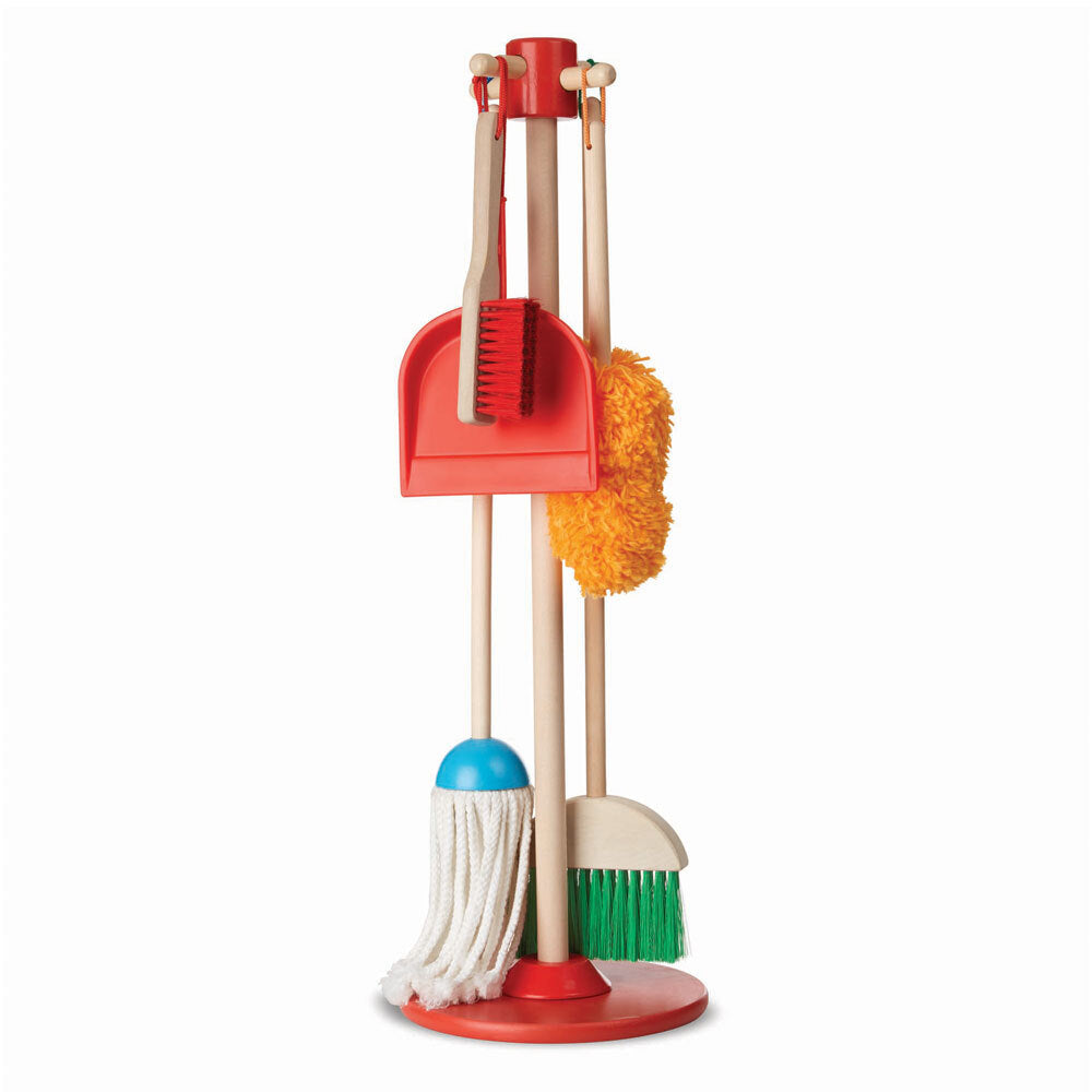 Melissa & Doug Cleaning Kit w/ Stand Kids/Children Pretend Play Toy 3y+ (6 Pieces)