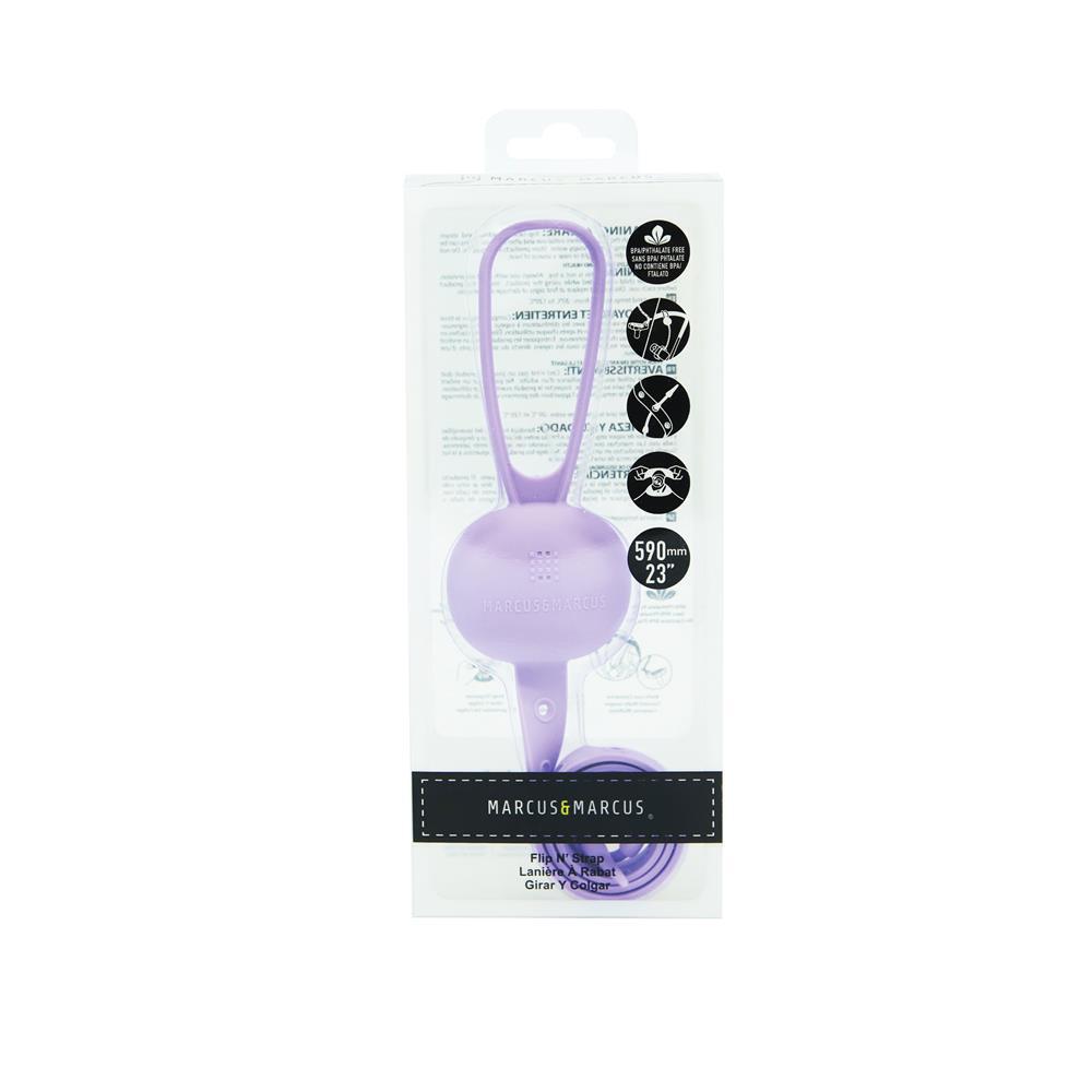 Marcus & Marcus Flip N Strap 59cm Silicone Connector For Pacifier/Bottles Lilac — image 3