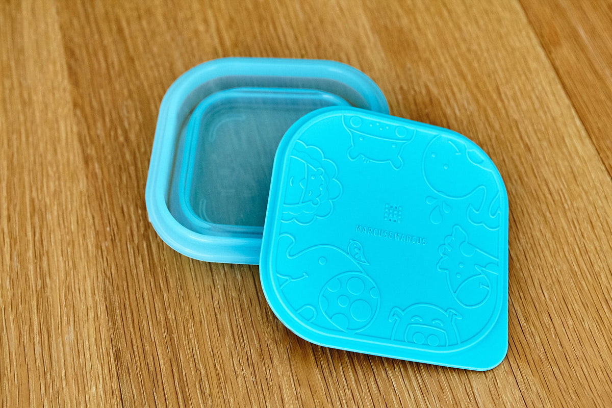 Marcus & Marcus Collapsible Snack Container Food Stroage Box w/Lid Silicone — image 3