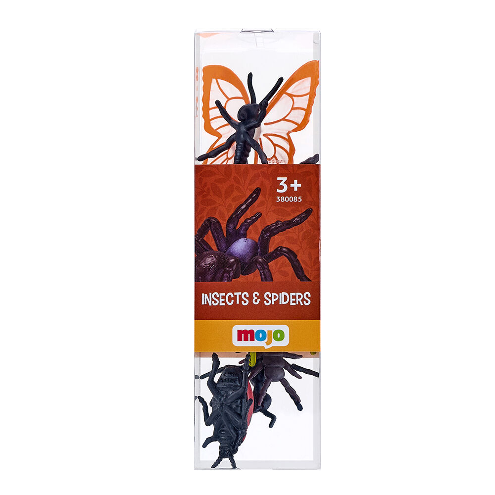 Mojo Insects & Spiders Animals Figure Kids Fun Playset Toy 3y+ Assorted (12 Pieces)