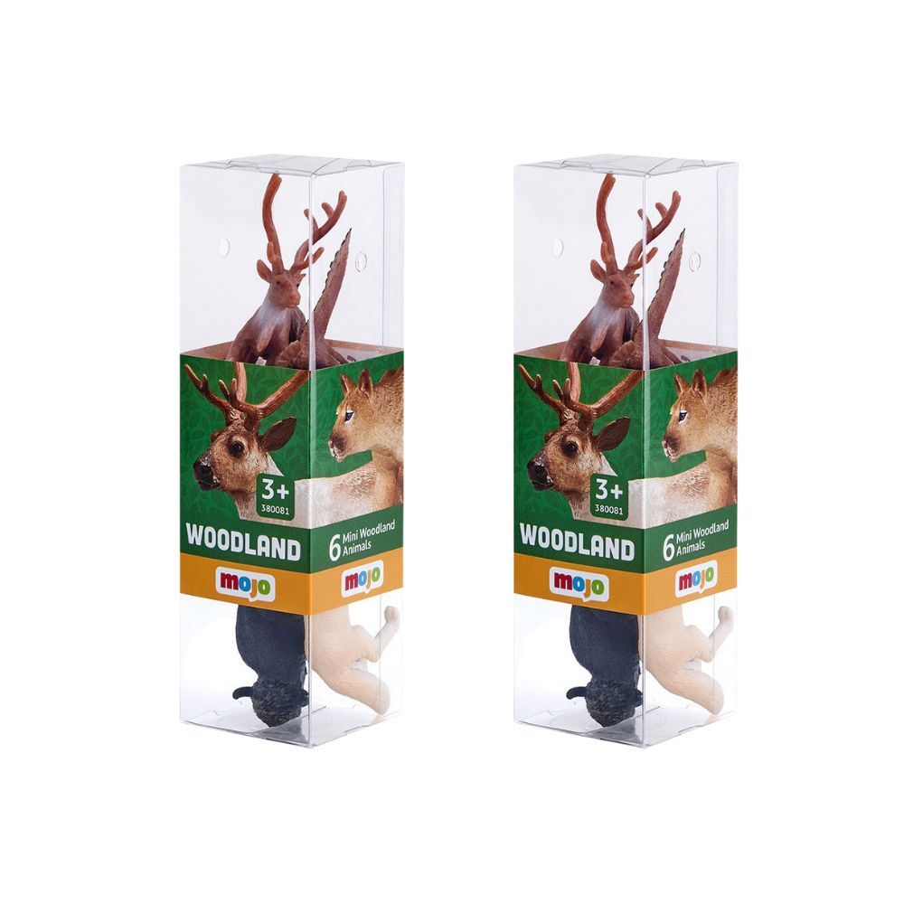 Mojo 6pc Mojo Woodland Animal Figure Kids/Children Fun Playset Toy 3y+ Assorted (2 Pack)