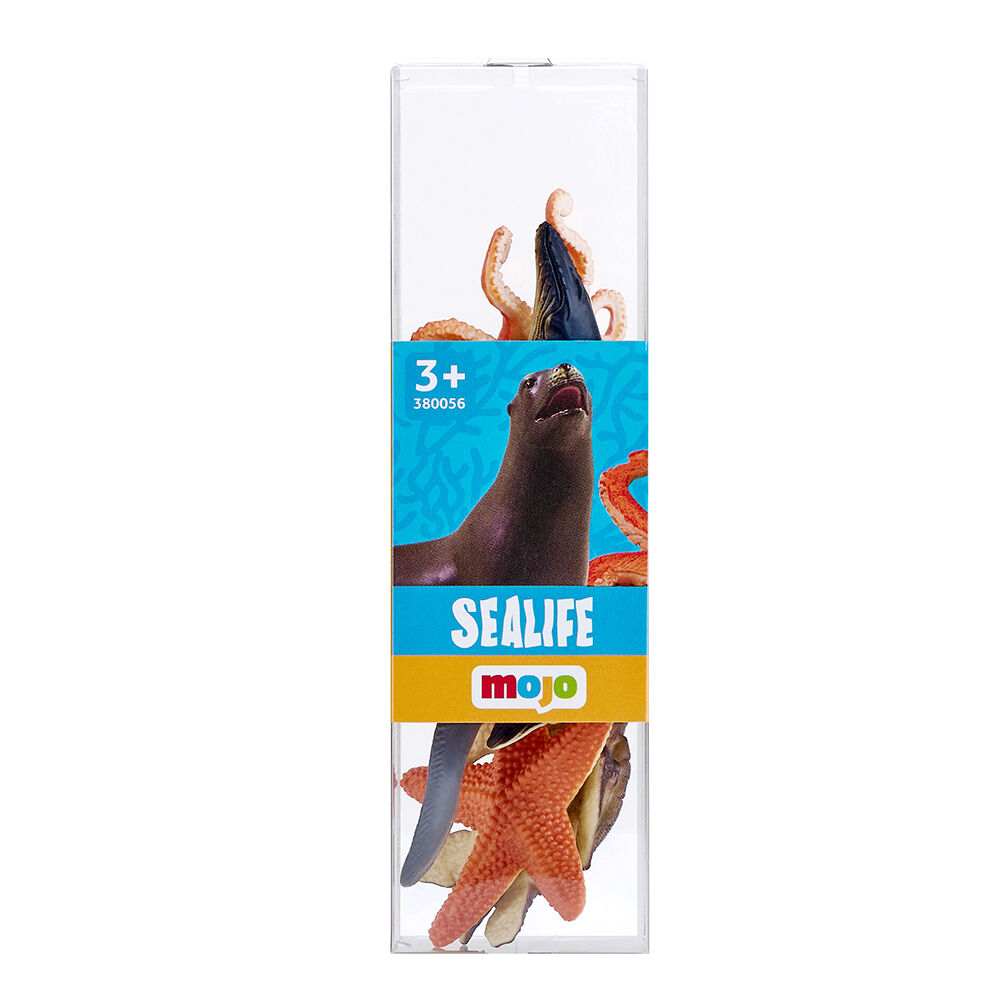 Mojo Sea Life Animal Figure Kids/Children Fun Playset Toy 3y+ Assorted (6 Pieces)