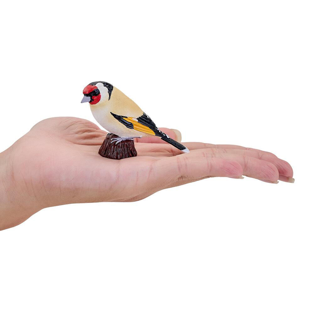 Mojo European Goldfinch 2025 Figurine Toy Bird Sculpture Decor Red/Yellow (2 Pack) — image 3