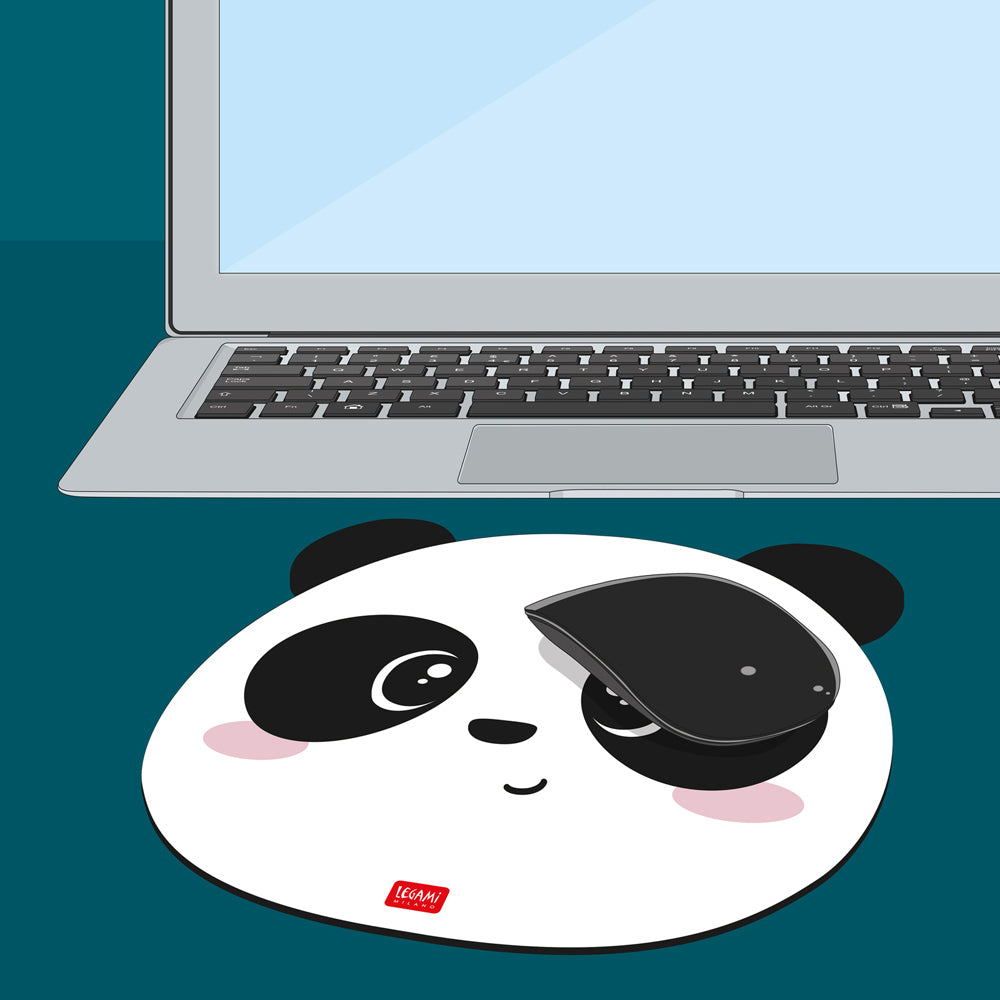 Legami PVC Mousepad Anti-Slip Computer/Laptop Mouse Mat Pad Stationery Panda (2 Pack) — image 3